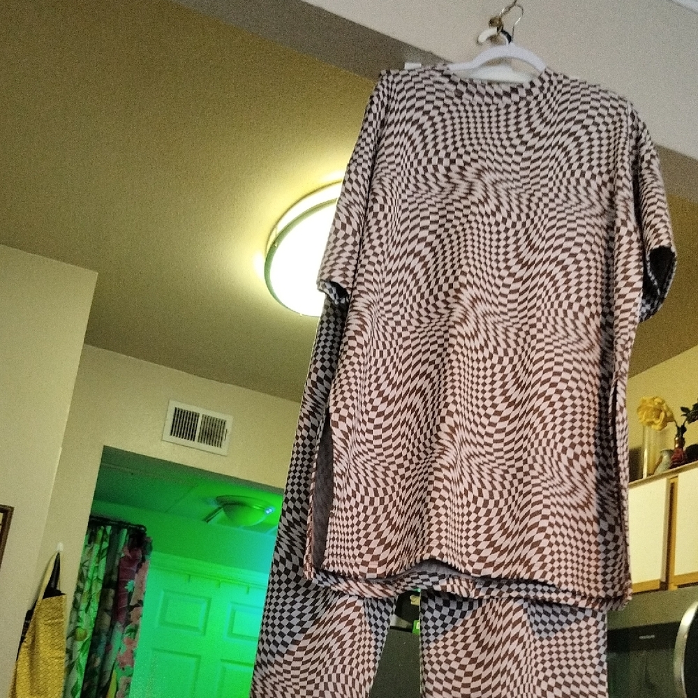 Dressed in LALA Optical Illusion Jumpsuit - Picture 3 of 5